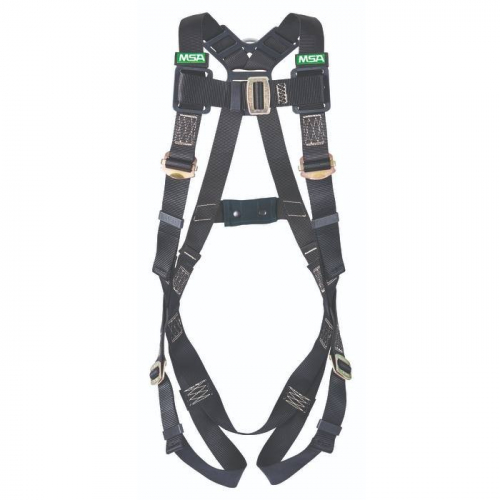 MSA 10152654, Workman Arc Flash Vest-Style Harness Back Steel D, Qwik-Fit leg straps, SXL